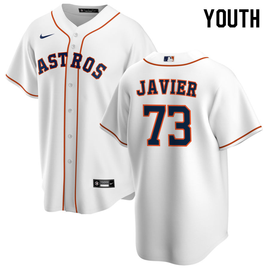 Nike Youth #73 Cristian Javier Houston Astros Baseball Jerseys Sale-White